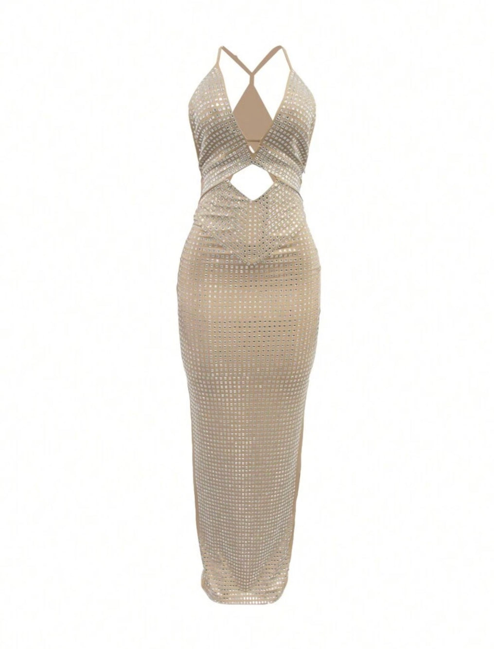 Celeste Crystal Midi Dress