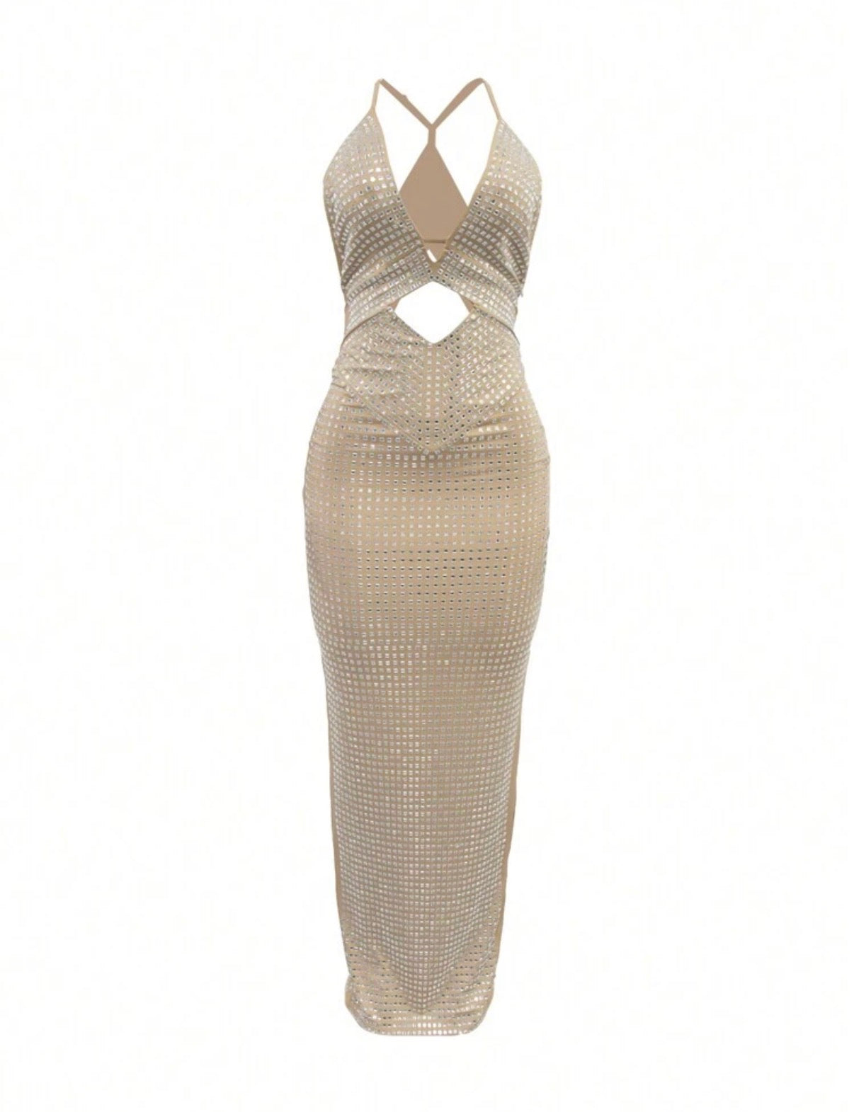 Celeste Crystal Midi Dress