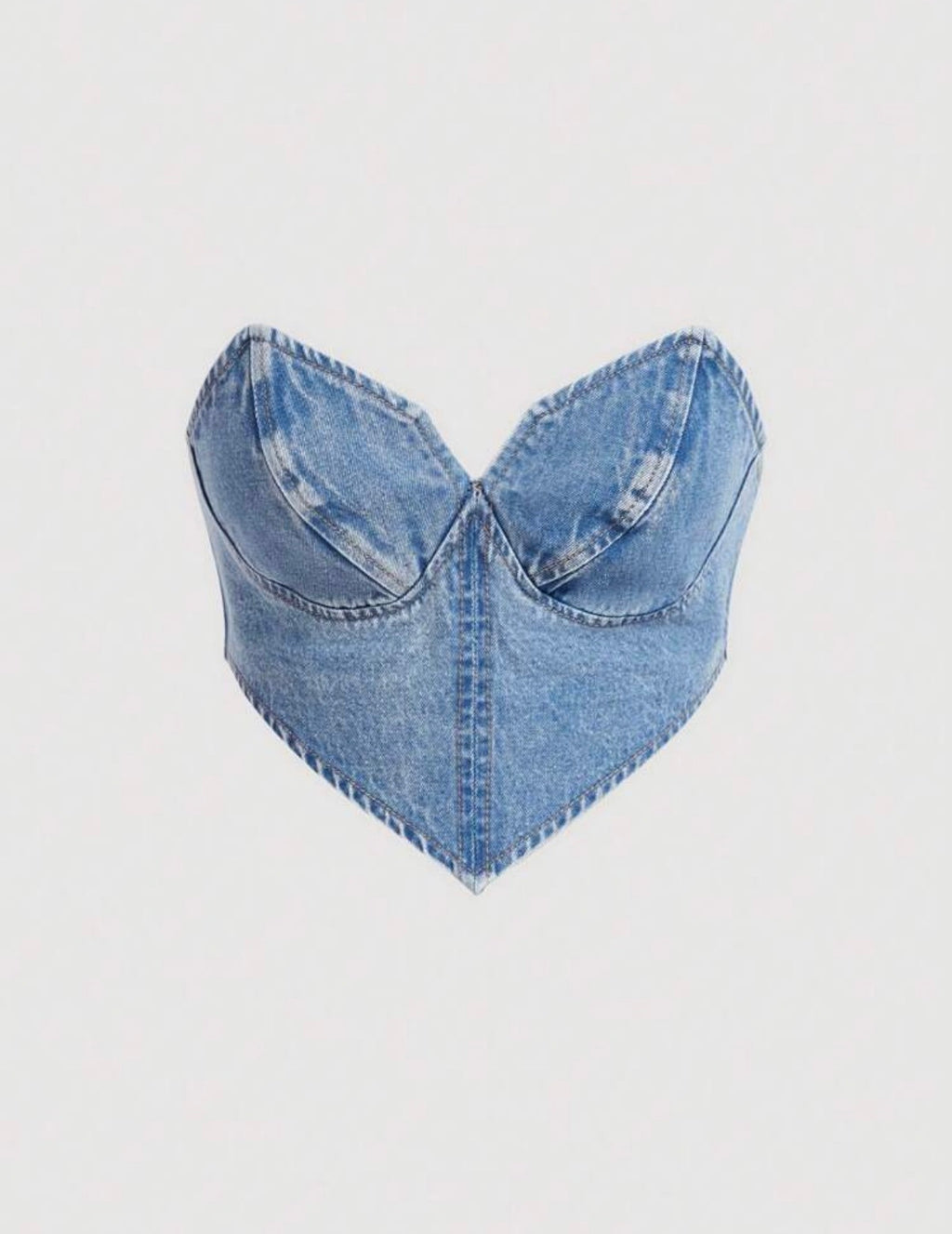 Denim Corset Top