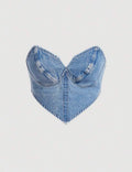 Denim Corset Top