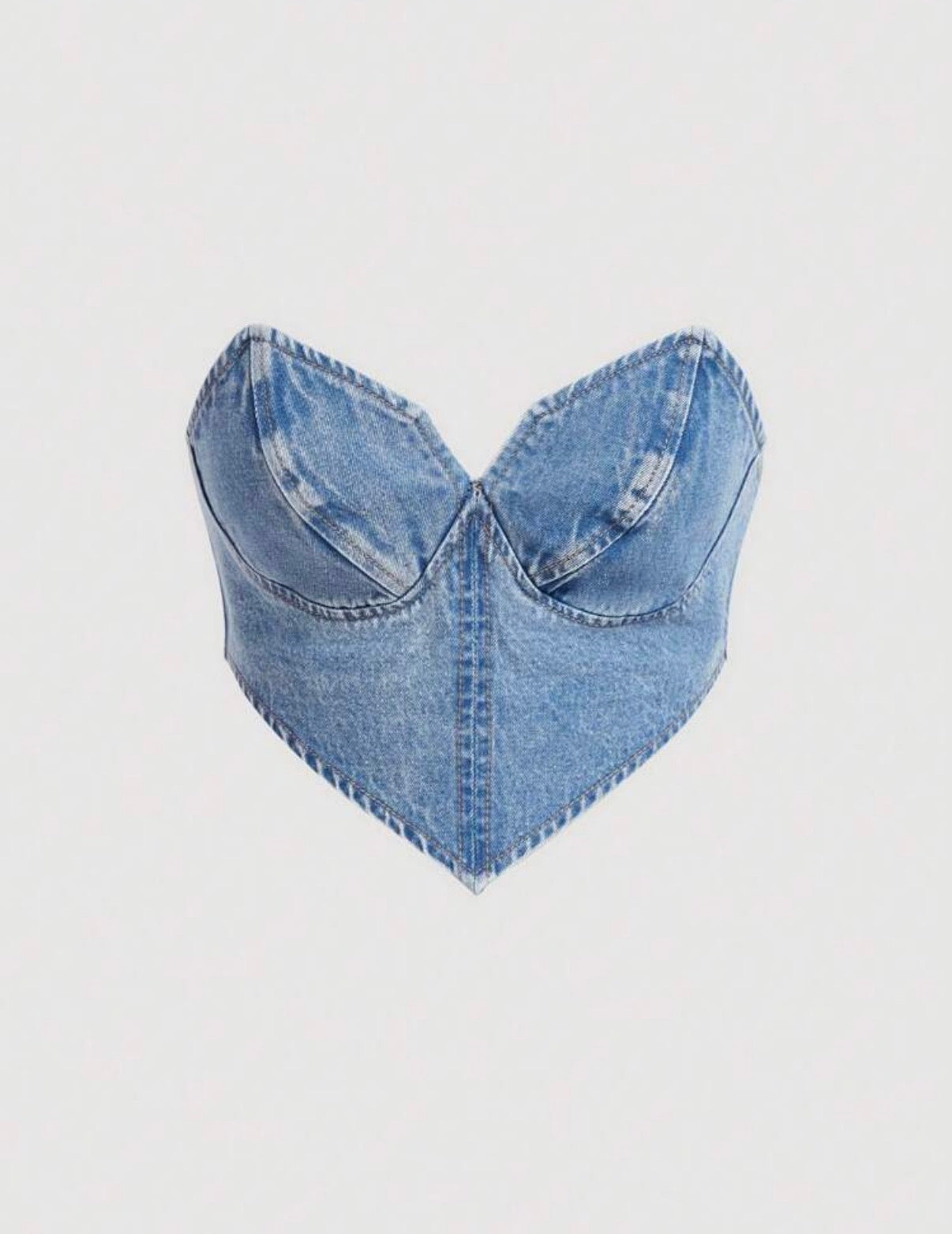 Denim Corset Top