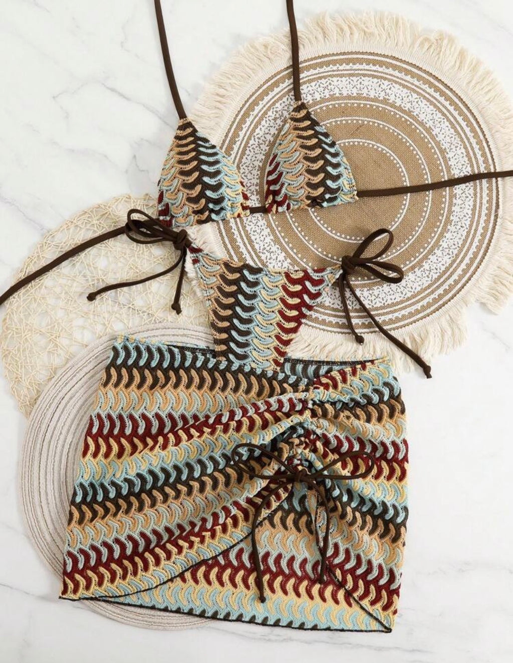 Boho Crochet Beach Set