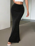Black Mermaid Maxi Skir