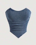 Denim Corset Top