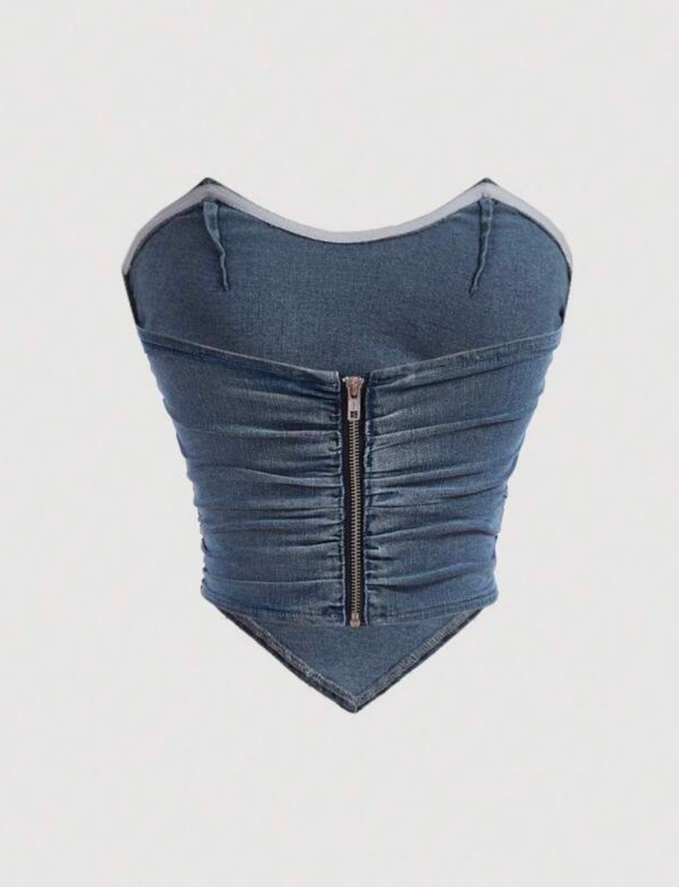 Denim Corset Top