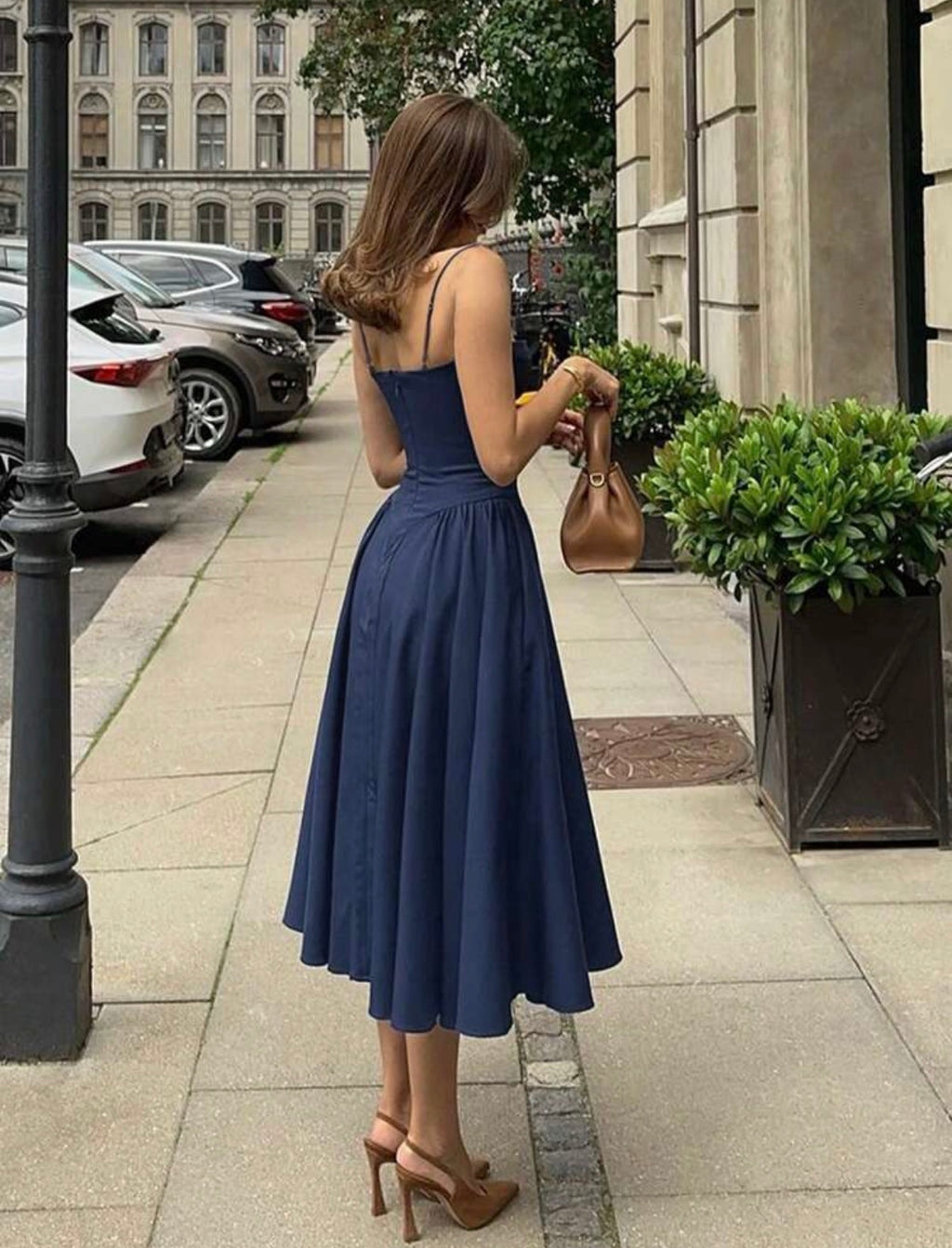 Navy Midi Dress